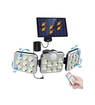Açık Alan-Bahçe-Yol İçin Karanlık ve Hareket Sensörlü 138 Led Aydınlatma 3 Mod-5 Metre Kablolu Lamba