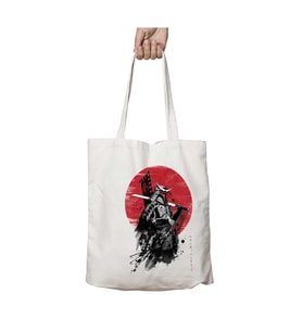 Star Wars Mandalorian Samurai iki Taraf Kalıcı Yıkanabilir Okul Plaj Omuz Bez Çanta