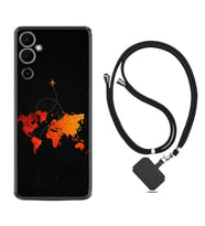 Tecno Pova Neo 2 Kılıf Silikon Boyun Askılı İpli Desenli Silikon İz Bırakan Uçak 1778