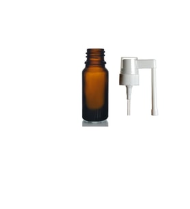 10ml kahverengi ağız spreyi başlıklı cam şişe, ağız spreyi şiesi, cam şişe, 24 adet, medikal şişe