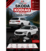 Skoda Kodiaq 5 Koltuk ÜST 2024 - 2026 Araca Özel 3D Bagaj Havuzu