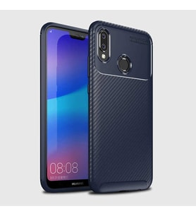 Huawei P20 Lite Uyumlu Kılıf Zore Negro Silikon Kapak (Kahverengi)