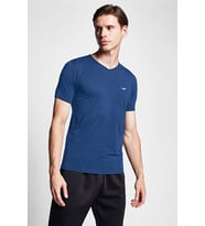 Erkek Kısa Kol T-Shirt 25S-1221-25B (İndigo)