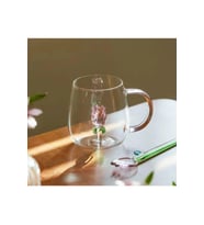 3lü Lüx Gül Detaylı Kahve & Çay Bardağı 350 Ml