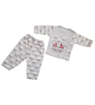 Hoppa Baby Bulutlu 2 Parça Bebek Takım 78952 (Gri)