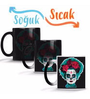 Day Of The Dead Bride Sihirli Kupa Bardak Porselen