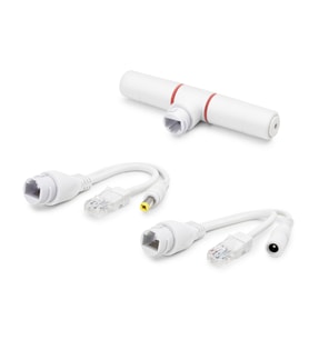 Poe Combiner Mux 2 In 1 Rj45 Veri + Güç Birleştirici Adaptör - Beyaz HDX5550