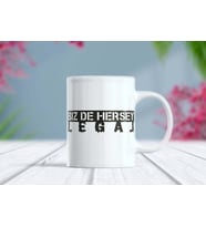 Bizde Her Şey Legal Yazılı İddialı Sokak Tarzı Kupa (Beyaz)
