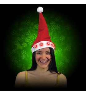 VIP NOEL ŞAPKASI IŞIKLI NOEL BABA ŞAPKASI LED IŞIKLI ŞAPKA YILBAŞI PARTİ ŞAPKASI YILBAŞI ŞAPKASI