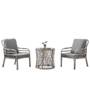 Capri Swing Pisa Tekli Rattan Bahçe Balkon Oturma Grubu  Beyaz  702
