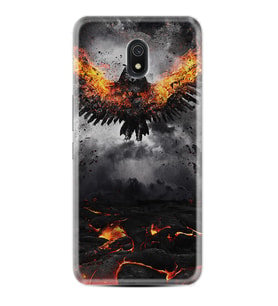 Xiaomi Redmi 8A 8 Pro 9C 9T 10C 11T Pro Kılıf Desenli Silikon Ateş Kartalı 1766