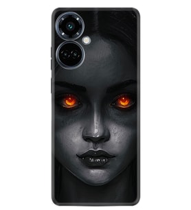 Camon 19 Pro Kılıf Resimli Desenli Silikon Platinium Series Dark Woman 1887