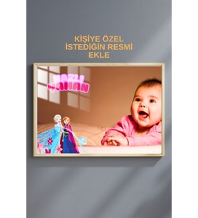 Kişiye Özel Doğum Günü Çerçeveli Metal Poster Tablo