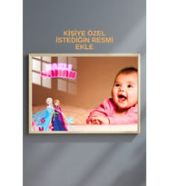 Kişiye Özel Doğum Günü Çerçeveli Metal Poster Tablo