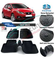 Seat Ibiza Havuzlu 3D Paspas Niken Siyah 2008-2017