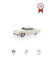 Bluetooth Hoparlör Retro Klasik Araba Tasarımlı 10W FM USB Selfie Speaker D85 Bej