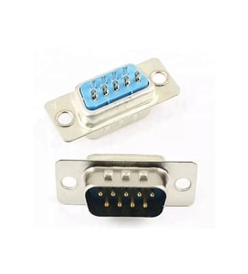 9 Pin Erkek D-Sub Konnektör DB9 Lehim Tipi RS232 Seri PC
