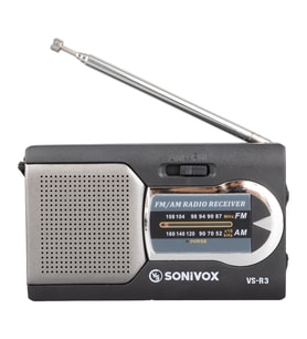 Sonivox Vs-r3 Siyah Renk Mini Cep Radyosu Deprem Çantasına Uygun Fm Radyo Mutfak Radyosu