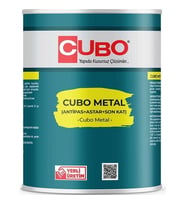 Cubo Metal Pas Boyası Beyaz 2,5 Litre