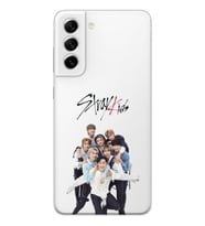 Samsung Galaxy S22 Uyumlu Stray Kids Tasarımlı Şeffaf Telefon Kılıfı