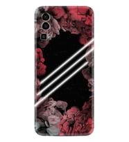 General Mobile GM 23 Kılıf Silikon Desen Özel Seri Flowers Line 1732
