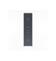 Hyperion Dolap 3 Raflı 3 Çekmeceli 4 Kapaklı 60x44x243 Aytaşı-Antrasit