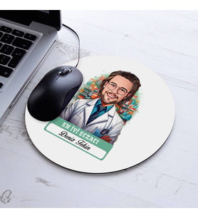 Kişiye Özel Hediye Karikatürlü En Başarılı Erkek Eczacı Mousepad