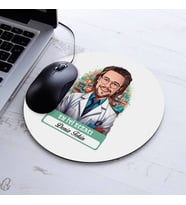 Kişiye Özel Hediye Karikatürlü En Başarılı Erkek Eczacı Mousepad