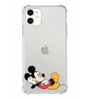 Apple iPhone 11 Uyumlu Köşe Korumalı Antişok  Kapak Mickey Mouse Tasarımlı Şeffaf  Kılıf