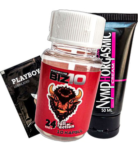 Bizon 10lu Kapsül + Nymphorgasmic Cream + Lub