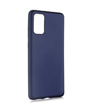 Galaxy S20 Plus Kılıf Kamera Çıkıntılı Soft Silikon (Lacivert)
