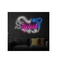 Stylıst Yazılı ve Şekilli Neon Tabela