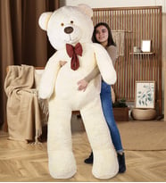 200 cm Papyonlu Ayıcık (Antrasit - Krem)