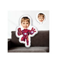 Kişiye Özel Fotoğraflı Iron Man Yastık 115537 70 cm