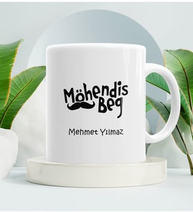 Möhendis Beg Kupa Bardak Beyaz