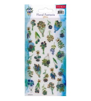 TANEX KIDS TNX-5126 DEKOTARİF ETİKETLER - KABARTMALI FLORAL FANTASIA 7 - 1 ADET