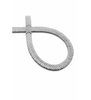 Hematit Taşı Çavuş Kesim Parlak Gümüş 7x1mm Doğal Taş Dizi