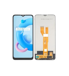 Oppo Realme C21 ile Uyumlu Lcd Ekran Dokunmatik Rmx3201 (Siyah)