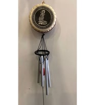 Deprem Zili Rüzgar Çanı Allah Esma ÜL Hüsna 5 Metal Boru (KAHVE)