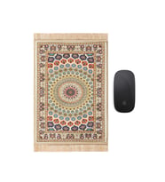 Bursa İpek Sarı Dekoratif Küçük Halı Mousepad