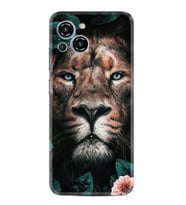 Reeder S23 Max Pro Kılıf Resimli Desenli Baskılı Silikon Leon Flowers 1333
