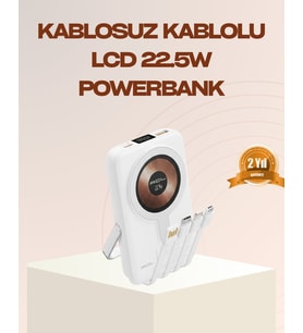 Northcity Manyetik Kablosuz Powerbank 22.5W - Hızlı Şarj ve LCD Ekranlı