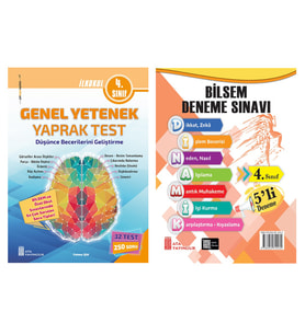 Ata 4.Sınıf Bilsem Sınavlarına Hazırlık Test + 5 li Deneme Sınavı (Beyaz)