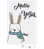 Sevimli Tavşan İle Mutlu Yıllar Puzzle 240 Parça Yapboz