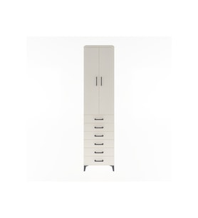Hyperion Dolap 4 Raflı 6 Çekmeceli 2 Kapaklı 60x44x243 Aytaşı-Aytaşı
