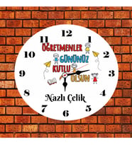 Öğretmenler Gününüz Kutlu Olsun İsimli Saat Kişiye Özel