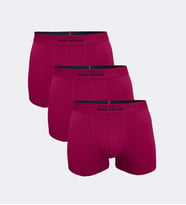 Malabadi 3 Lü Paket  Erkek Pamuklu Boxer 3M075 (Bordo)