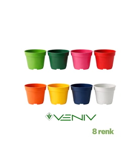 8 Adet Delikli Saksı - 8 Renk 8,5 cm x 7 cm