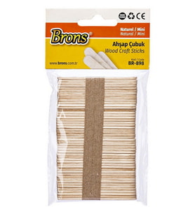 Brons Ahşap Çubuk Naturel Mini Ahşap Çubuk