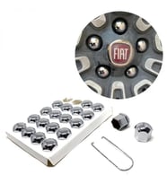 Düz Bijon Kapağı Sökme Aparatlı 20 Li Set Krom 19 mm